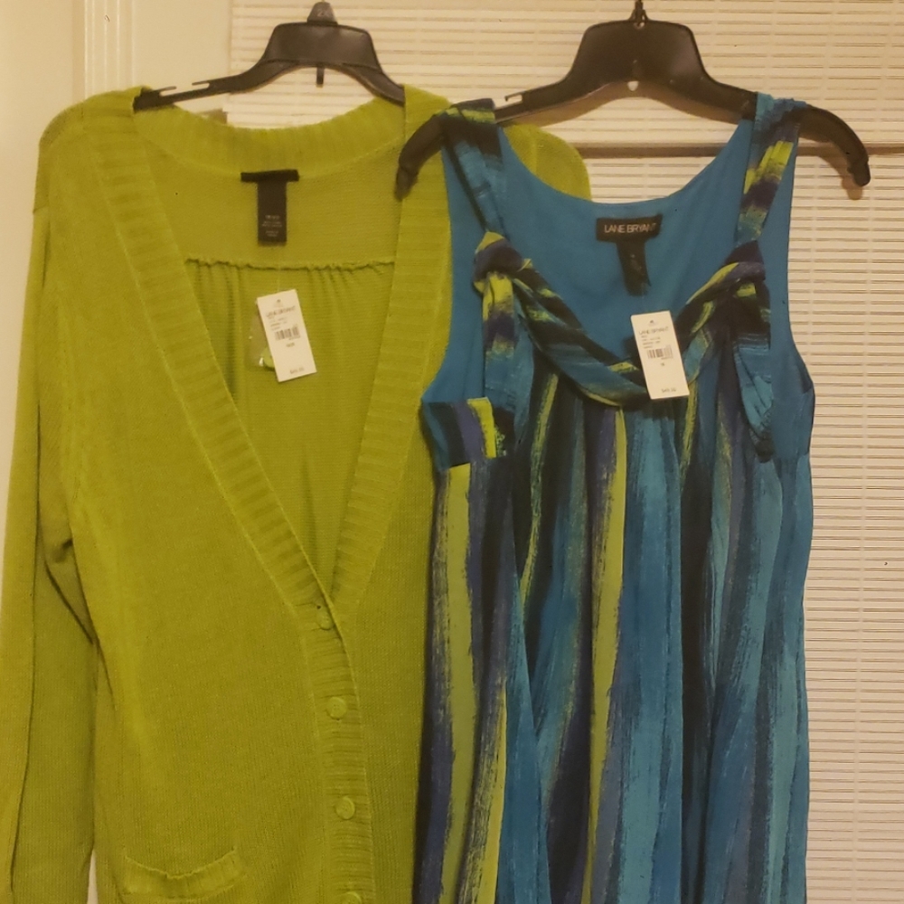 Lane Bryant Dress & sweater
